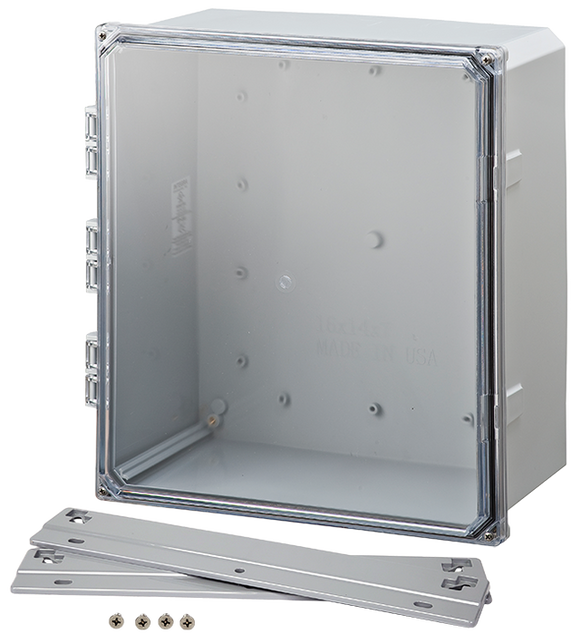 Integra - Premium Line | Clear Hinge Cover | Four Screw Lid | Flanges | NEMA 6P