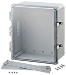 Integra - Premium Line | Polycarbonate Enclosure | Clear Hinge Cover | Locking Latch | Flanges | NEMA 4X-11