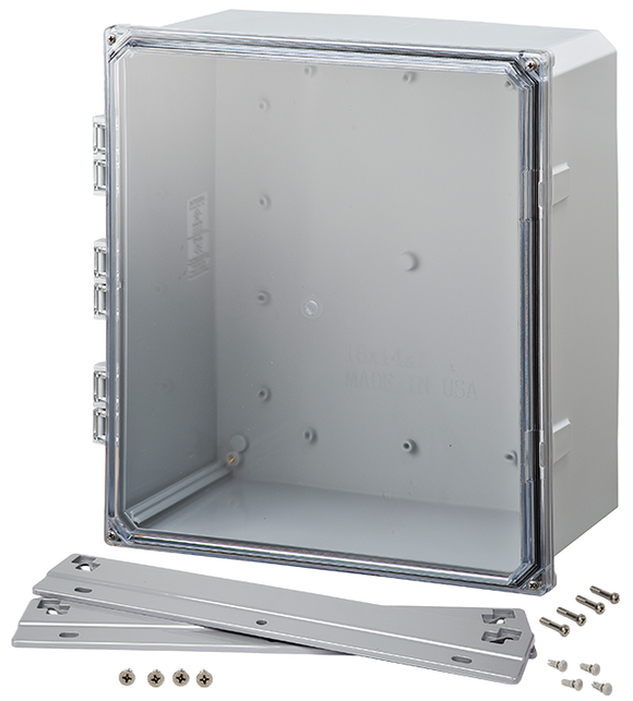 Integra - Premium Line | Polycarbonate | Clear Hinge Cover | Two Screw Cover | Flanges | NEMA 4X