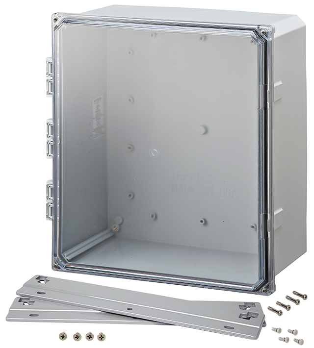 Integra - Premium Line | Polycarbonate | Clear Hinge Cover | Two Screw Cover | Flanges | NEMA 4X