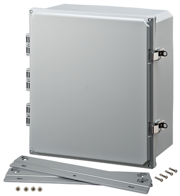 Integra - Premium Line | Polycarbonate | Hinged Cover | Opaque | Stainless Steel Locking Latch | Mounting Flanges