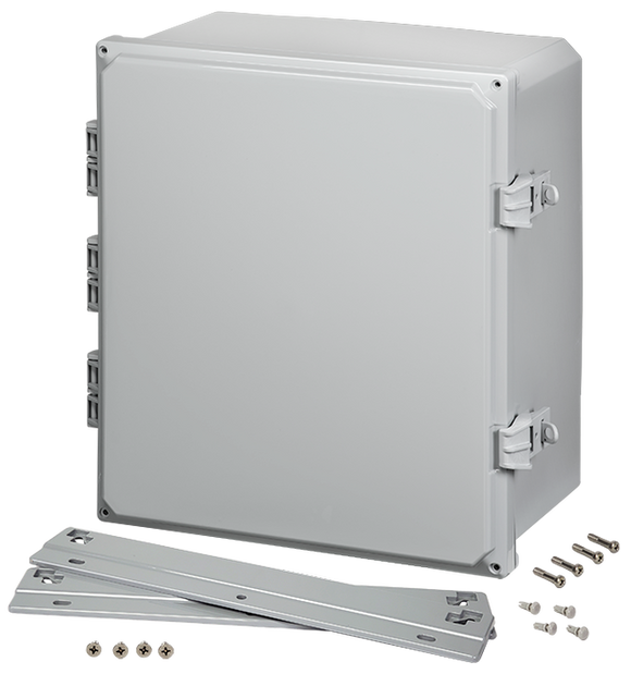 Integra - Premium Line | Polycarbonate | Hinged Cover | Opaque | Non-Metallic Locking Latch | Mounting Flanges