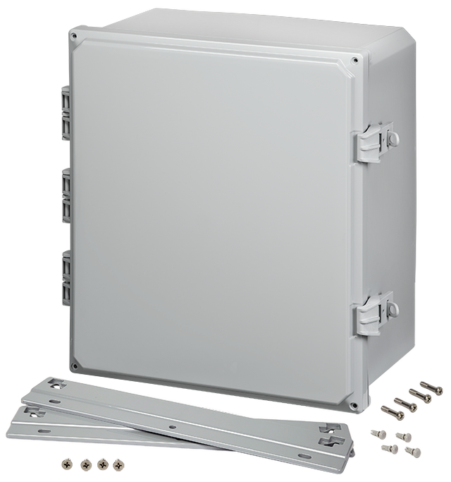 Integra - Premium Line | Polycarbonate | Hinged Cover | Opaque | Non-Metallic Locking Latch | Mounting Flanges