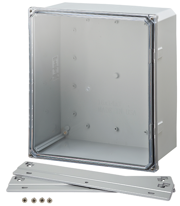 Integra - Premium Line | Polycarbonate | Screw Closure | Clear | Mounting Flanges | NEMA 6P