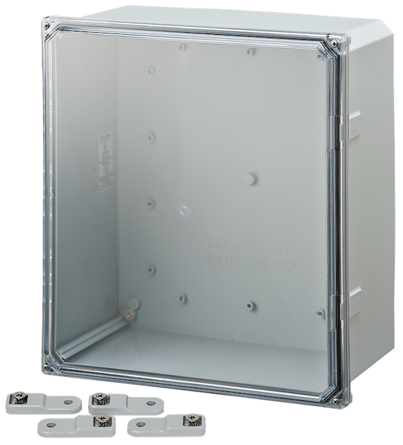 Integra - Premium Line | Polycarbonate | Screw Closure | Clear | Mounting Feet | NEMA 6P