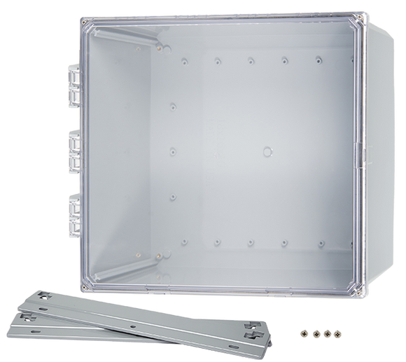 Integra - Premium Line | Clear Hinge Cover | Four Screw Lid | Flanges | NEMA 6P