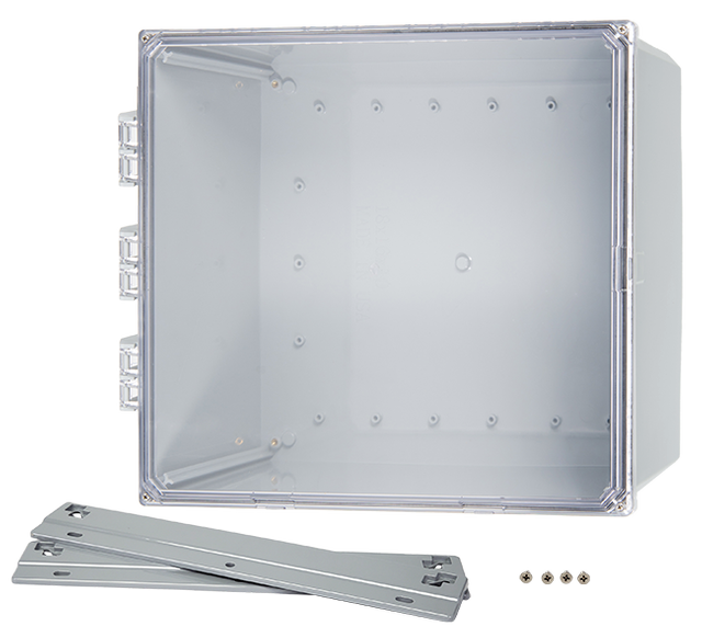 Integra - Premium Line | Clear Hinge Cover | Four Screw Lid | Flanges | NEMA 6P