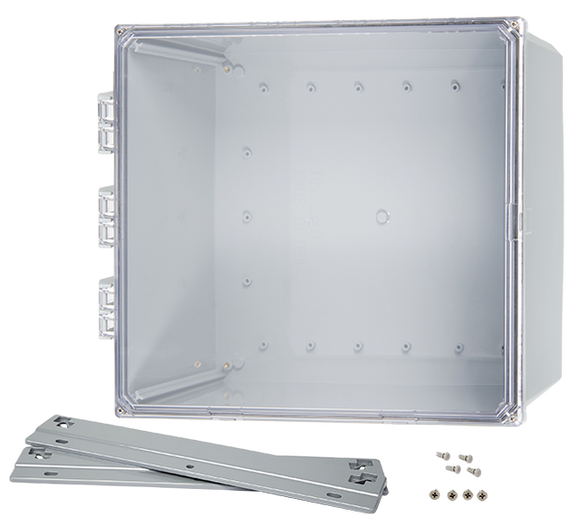 Integra - Premium Line | Polycarbonate | Clear Hinge Cover | Two Screw Cover | Flanges | NEMA 4X