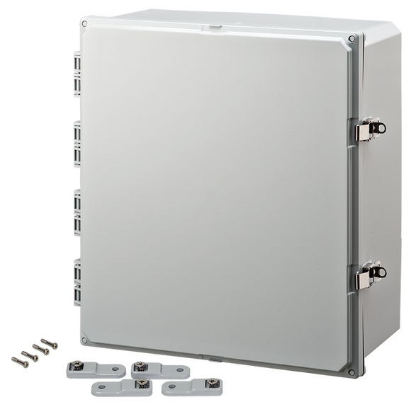 Integra - Premium Line | Polycarbonate | Hinged Cover | Opaque | Stainless Steel Locking Latch | Mounting Feet