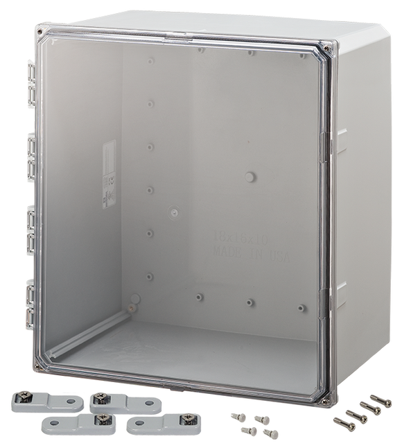 Integra - Premium Line | Hinged Cover | Clear | Mounting Feet | 6P