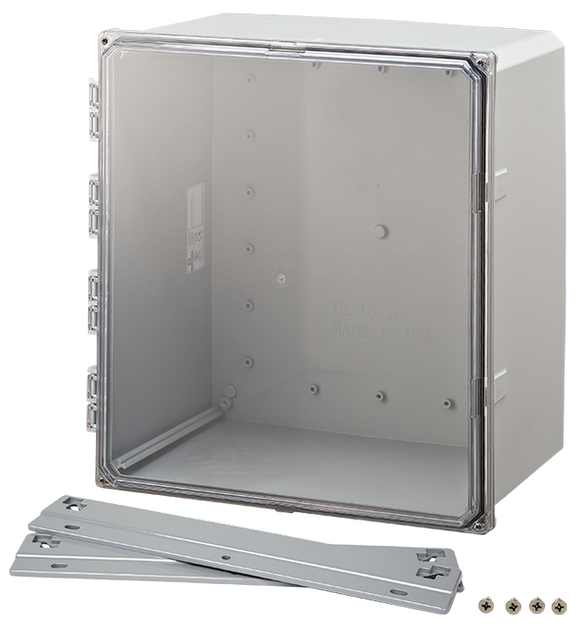 Integra - Premium Line | Clear Hinge Cover | Four Screw Lid | Flanges | NEMA 6P