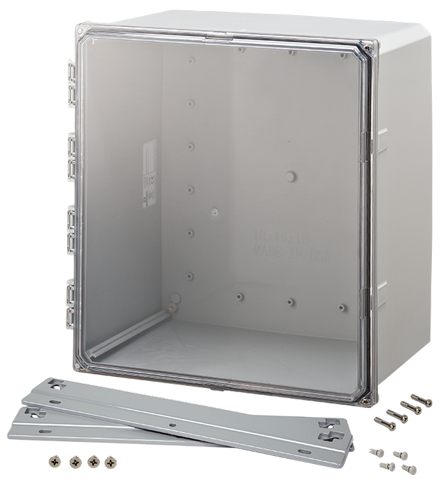 Integra - Premium Line | Polycarbonate | Clear Hinge Cover | Two Screw Cover | Flanges | NEMA 4X