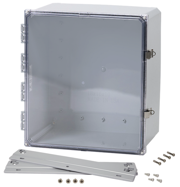 Integra - Premium Line | Polycarbonate Enclosure | Clear Hinge Cover | Locking Latch | Flanges | NEMA 4X