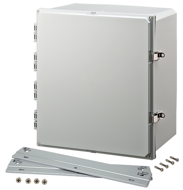 Integra - Premium Line | Polycarbonate | Hinged Cover | Opaque | Stainless Steel Locking Latch | Mounting Flanges