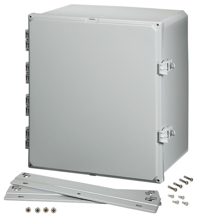 Integra - Premium Line | Polycarbonate | Hinged Cover | Opaque | Non-Metallic Locking Latch | Mounting Flanges