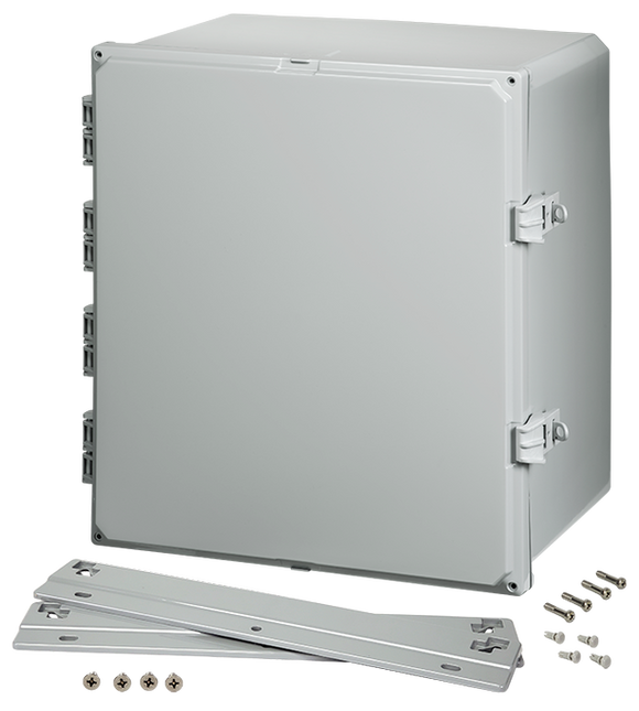 Integra - Premium Line | Polycarbonate | Hinged Cover | Opaque | Non-Metallic Locking Latch | Mounting Flanges