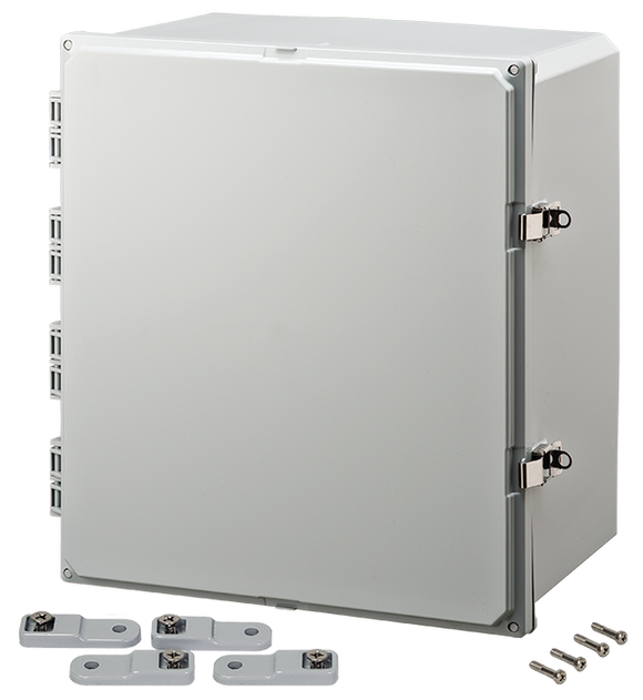 Integra - Premium Line | Polycarbonate | Hinged Cover | Opaque | Stainless Steel Locking Latch | Mounting Feet
