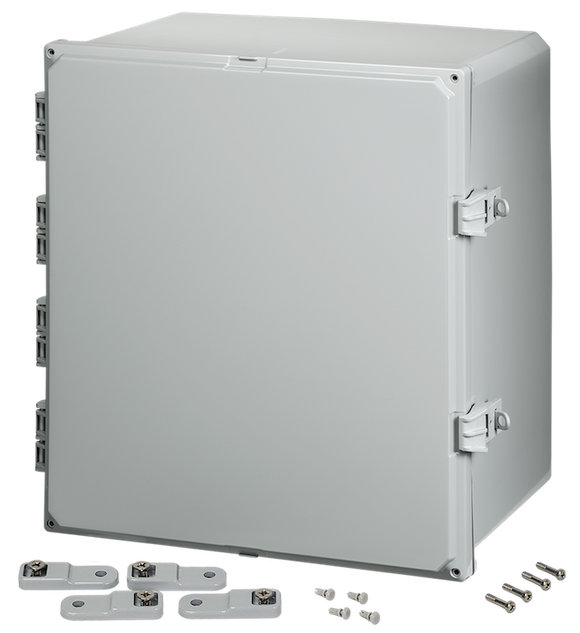 Integra - Premium Line - Hinged Cover | Opaque | Non-Metallic Locking Latch | Mounting Feet