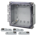 Integra - Premium Line | Hinged Cover | Clear | Mounting Feet | 6P-13
