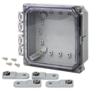 Integra - Premium Line | Polycarbonate | Clear Hinge Cover | Latch | Feet | NEMA 4X-13