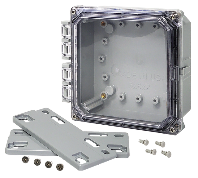 Integra - Premium Line | Polycarbonate | Clear Hinge Cover | Two Screw Cover | Flanges | NEMA 4X