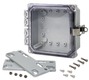 Integra - Premium Line | Polycarbonate Enclosure | Clear Hinge Cover | Locking Latch | Flanges | NEMA 4X-13