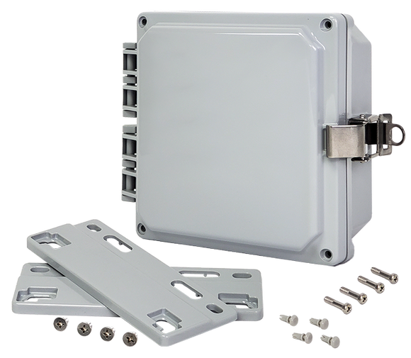 Integra - Premium Line | Polycarbonate | Hinged Cover | Opaque | Stainless Steel Locking Latch | Mounting Flanges