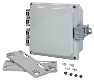 Integra - Premium Line | Polycarbonate | Hinged Cover | Opaque | Non-Metallic Locking Latch | Mounting Flanges