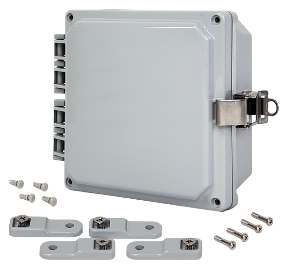 Integra - Premium Line | Polycarbonate | Hinged Cover | Opaque | Stainless Steel Locking Latch | Mounting Feet