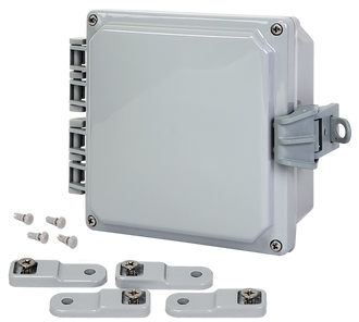 Integra - Premium Line - Hinged Cover | Opaque | Non-Metallic Locking Latch | Mounting Feet