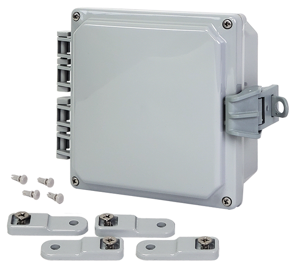 Integra - Premium Line - Hinged Cover | Opaque | Non-Metallic Locking Latch | Mounting Feet