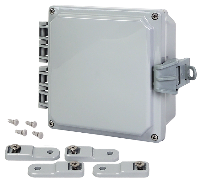 Integra - Premium Line - Hinged Cover | Opaque | Non-Metallic Locking Latch | Mounting Feet