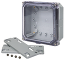 Integra - Premium Line | Polycarbonate | Screw Closure | Clear | Mounting Flanges | NEMA 6P-12