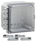 Integra - Premium Line | Hinged Cover | Clear | Mounting Feet | 6P-2