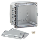 Integra - Premium Line | Clear Hinge Cover | Four Screw Lid | Flanges | NEMA 6P-1