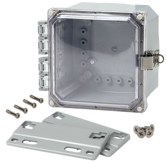 Integra - Premium Line | Polycarbonate Enclosure | Clear Hinge Cover | Locking Latch | Flanges | NEMA 4X