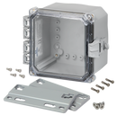 Integra - Premium Line | Polycarbonate | Hinged Cover | Clear | Non-Metallic Locking Latch | Mounting Flanges-2