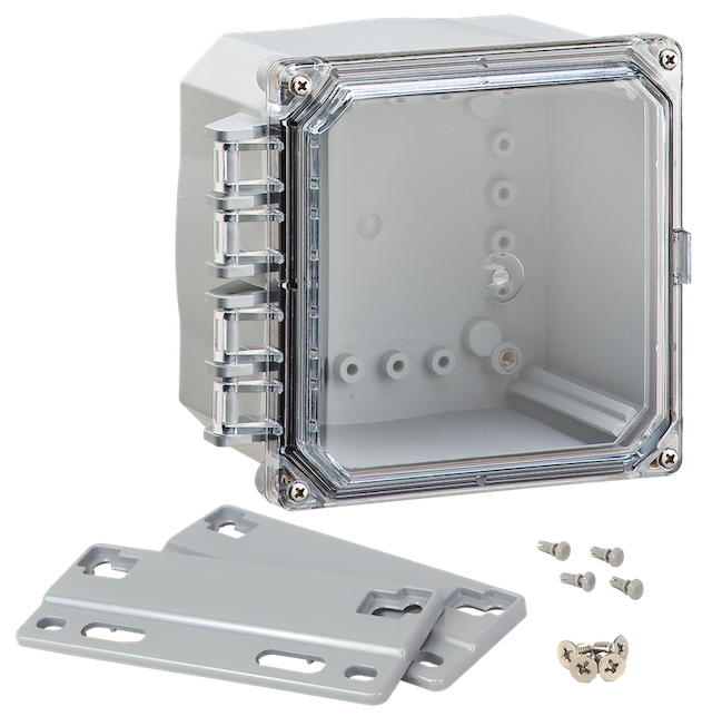 Integra - Premium Line | Polycarbonate | Clear Hinge Cover | Two Screw Cover | Flanges | NEMA 4X