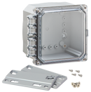 Integra - Premium Line | Polycarbonate | Clear Hinge Cover | Two Screw Cover | Flanges | NEMA 4X-2