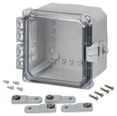 Integra - Premium Line | Polycarbonate | Hinged Cover | Clear | Non-Metallic Locking Latch | Mounting Feet-2