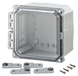 Integra - Premium Line | Polycarbonate | Clear Hinge Cover | Latch | Feet | NEMA 4X - 0