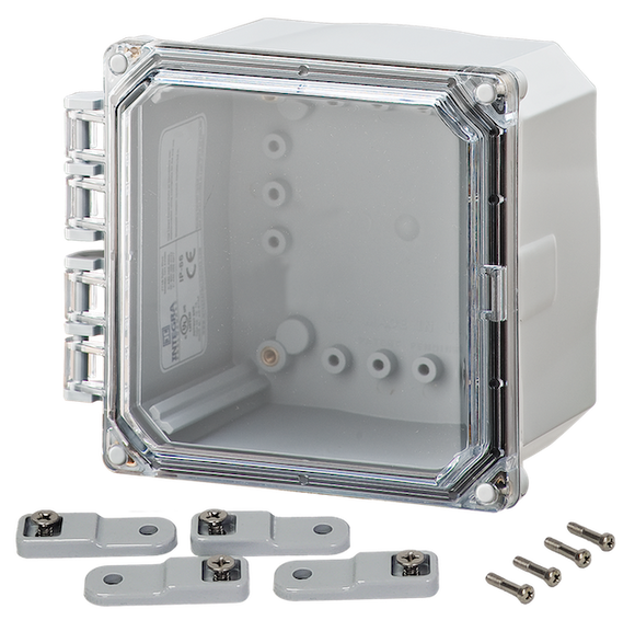 Integra - Premium Line | Polycarbonate | Clear Hinge Cover | Latch | Feet | NEMA 4X
