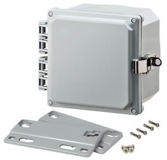 Integra - Premium Line | Polycarbonate | Hinged Cover | Opaque | Stainless Steel Locking Latch | Mounting Flanges