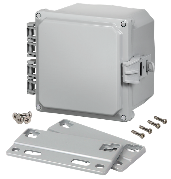 Integra - Premium Line | Polycarbonate | Hinged Cover | Opaque | Non-Metallic Locking Latch | Mounting Flanges