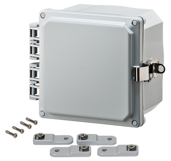 Integra - Premium Line | Polycarbonate | Hinged Cover | Opaque | Stainless Steel Locking Latch | Mounting Feet