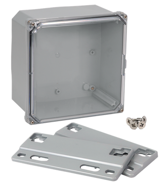 Integra - Premium Line | Polycarbonate | Screw Closure | Clear | Mounting Flanges | NEMA 6P
