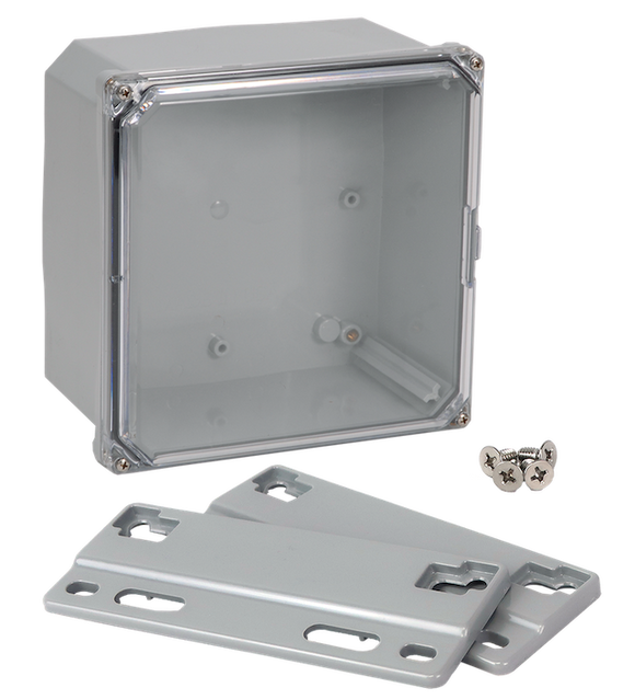 Integra - Premium Line | Polycarbonate | Screw Closure | Clear | Mounting Flanges | NEMA 6P