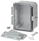 Integra - Premium Line | Polycarbonate | Hinged Cover | Clear | Non-Metallic Locking Latch | Mounting Flanges-3