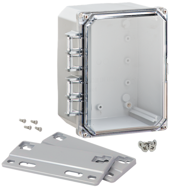 Integra - Premium Line | Polycarbonate | Clear Hinge Cover | Two Screw Cover | Flanges | NEMA 4X