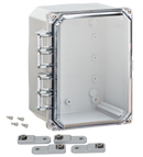 Integra - Premium Line | Polycarbonate | Clear Hinge Cover | Latch | Feet | NEMA 4X-3